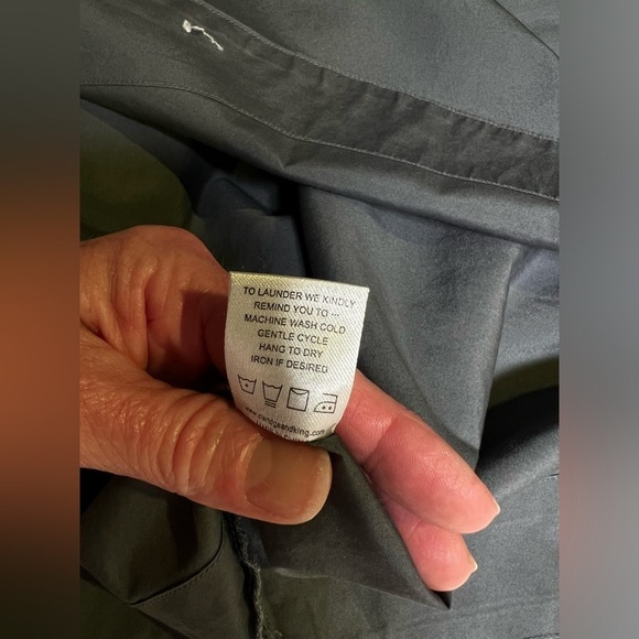 CLARIDGE & KING Gray mandarin‎ collar tunic top size L - Picture 11 of 13